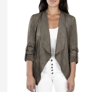 Kut From The Kloth Diane Faux Suede Jacket Buff XS